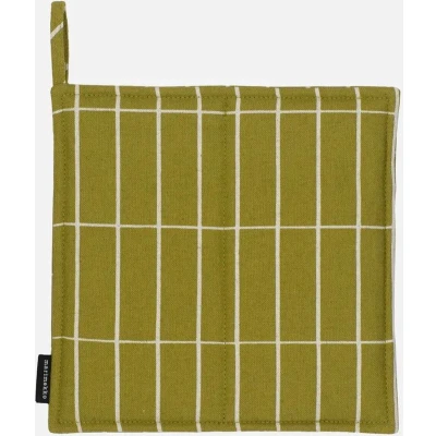Afbeelding van Marimekko Tiiliskivi Pannenlap Groen gestreept
