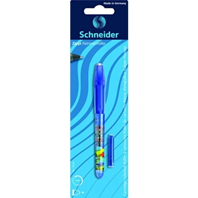 Afbeelding van Rollerball Schneider Zippi op blister assorti met inktpatroon