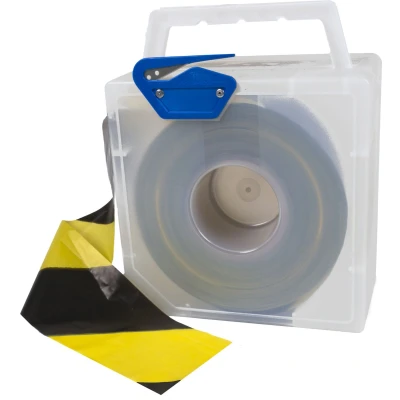 Afbeelding van Kortpack Afrol koffertje Voor Afzetlint Wit Blauw (1 Stuk)