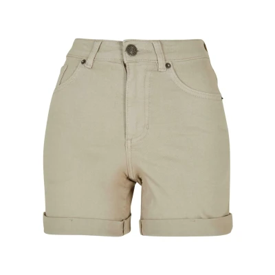 Afbeelding van Urban Classics Jeansshort, Dames, Maat: 27, Softseagrass