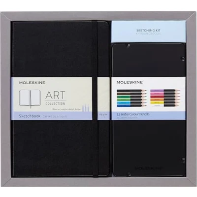 Image de Kit Croquis Collection Art Carnet De Format Large + Set Crayons Aquarelle