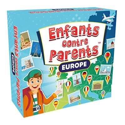 Afbeelding van Bordspel, quiz, educatief spel, familie, gezelschapsspellen voor kinderen, kinderen tegen ouders, Europa, vanaf 7 jaar