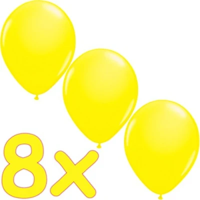 Afbeelding van Folat Ballonnen NEON geel 8 stuks