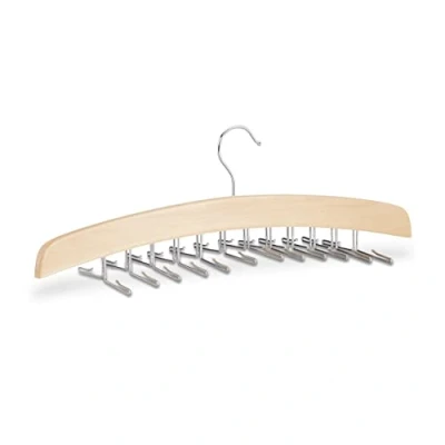 Afbeelding van Relaxdays stropdas hanger hout voor 24 stropdassen kast organizer stropdashouder