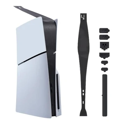 Afbeelding van Mcbazel PS5 Slim Stofhoes met zijfilter, 8 in 1 stofbescherming en stofkap voor PlayStation 5 Disc Digital Edition Console