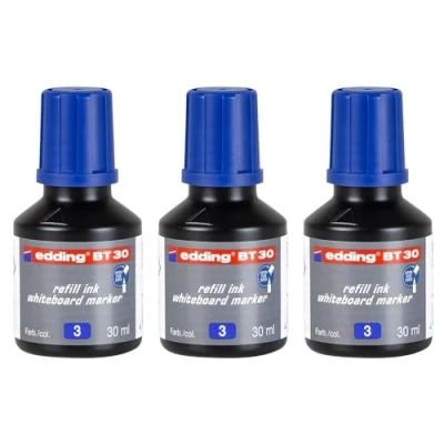 Afbeelding van edding BT30 (30 ml) navulinkt voor boardmarkers 250/361/365 blauw potje