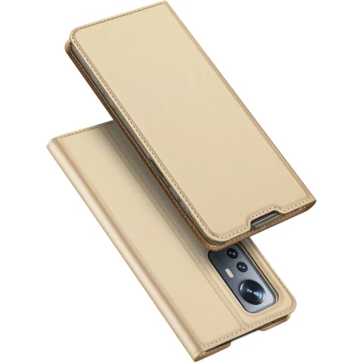 Afbeelding van Dux Ducis Telefoonhoesje geschikt voor Xiaomi 12 Skin Pro Book Case Goud