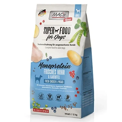 Afbeelding van MAC&#039;s Superfood Hondenvoer Hondenbrokken Mono Kip &amp; Aardappel 12kg