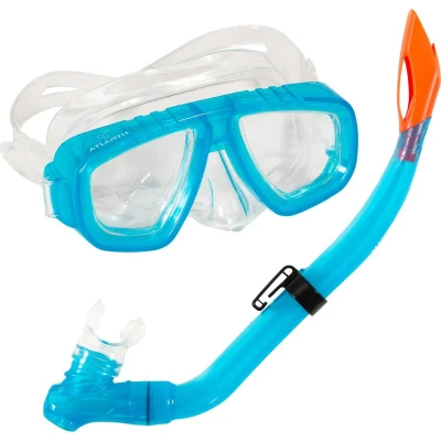 Afbeelding van Atlantis Bimini Combo Snorkelset Junior Turquoise Blauw Duikbrillen &amp; Snorkels