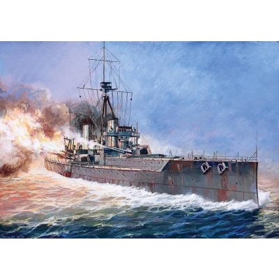 Afbeelding van 1:350 Zvezda 9039 Battleship HMS Dreadnought 1906 Plastic Modelbouwpakket