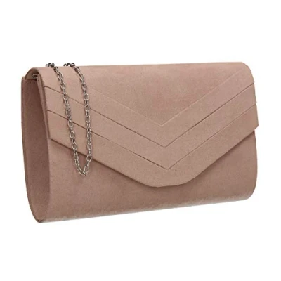 Afbeelding van SwankySwans Samantha Clutch voor dames, Eén maat, NUDE