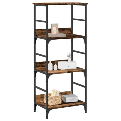 Afbeelding van Boekenkast 50x33x117,5 cm bewerkt hout oud houtkleurig