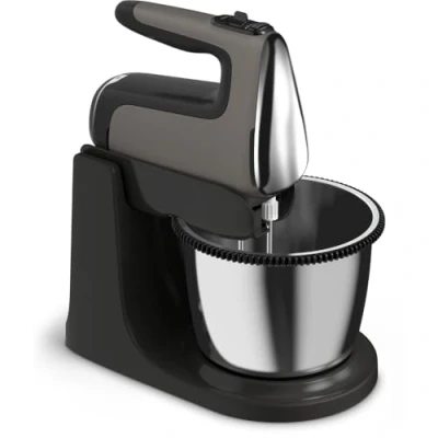 Afbeelding van Tefal Powermix Silence HT654E38 mixer Standmixer Zwart, Grijs, Handmixer, Grijs