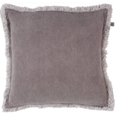 Afbeelding van Dutch Decor BURTO Sierkussen van gewassen katoen Driftwood 45x45 cm taupe