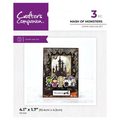 Afbeelding van CC Clearstamp/Snijmal Character Embellishment Halloween Mash of Monsters