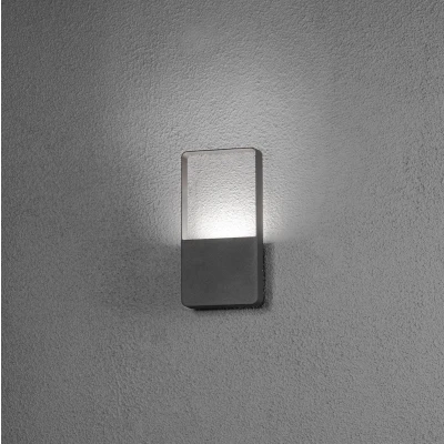 Afbeelding van Konstsmide Matera 7850 370 LED buitenlamp (wand) Energielabel: G (A G) 6 W Antraciet