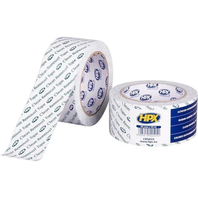 Afbeelding van Tape pvc wit schoonverwijderbaar 50mm (33mtr)