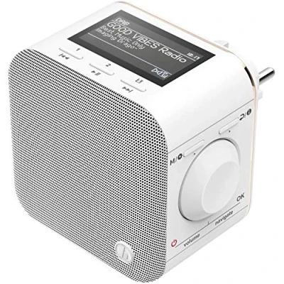 Afbeelding van Hama Digitale Radio PlugIn DAB+/DAB/FM/Bluetooth Wekkerradio Wit