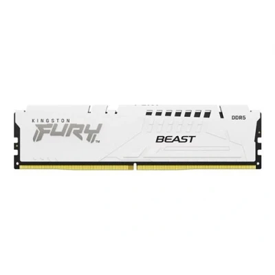 Image de Kingston FURY Beast DDR5 module 32 Go DIMM 288 broches 6000 MHz / PC5 48000 CL30 1.4 V mémoire sans tampon on die ECC blanc