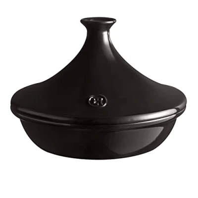 Afbeelding van Emile Henry Eh799532 Tajine keramiek, zwart koolstofkleurig, 3,5 l, Ø 32 cm