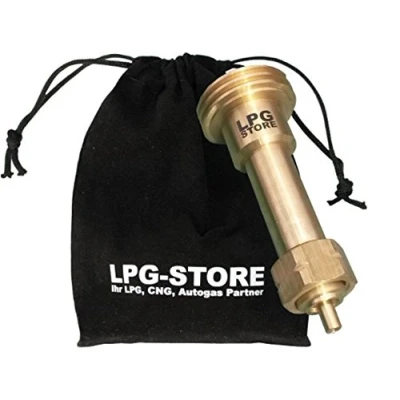 Afbeelding van LPG winkel, gas auto, tank adapter, grote propaangasflessen met stoffen zak