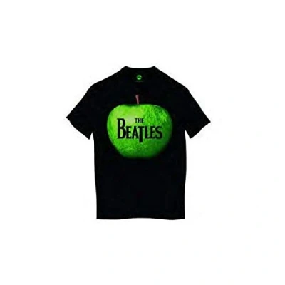 Afbeelding van The Beatles Apple Logo Heren T shirt M Zwart