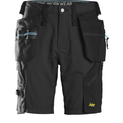 Afbeelding van Snickers LiteWork, 37.5 Korte Werkbroek Met Holsterzakken Zwart Maat 48