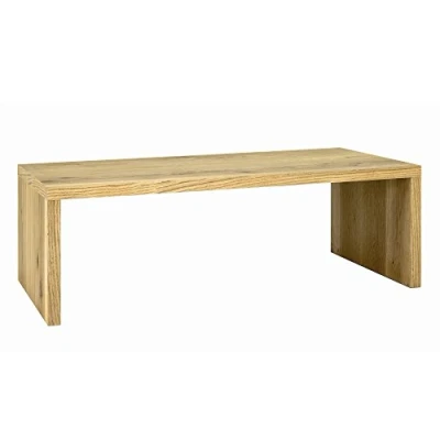 Afbeelding van HAKU Möbel salontafel eiken, echt hout afwerking, honingraat dienblad maat: L 120 cm x H 40 D 60 cm, stijl: modern