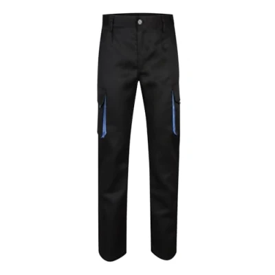 Afbeelding van Velilla 103004 broek met meerdere zakken, Zwart en hemelsblauw, 40