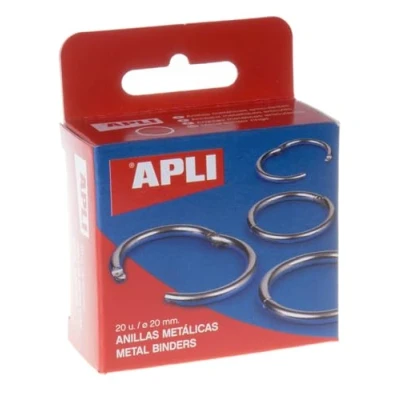 Afbeelding van Apli 000451 metalen ring om te openen, 20 mm, zilverkleurig, stuks