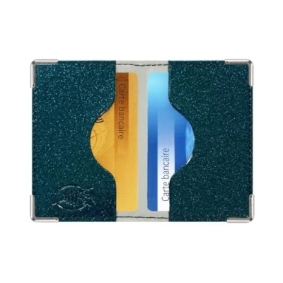 Afbeelding van Color Pop Kaarthouder (2) RFID bescherming, gemaakt in Frankrijk, pvc, pallet lak, bankbescherming, creditcardbeveiliging, 9,7 x 6,5 cm, Palilette lak spar, klassiek