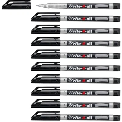 Afbeelding van Viltstift STABILO Write 4 All 166/46 superfijn zwart