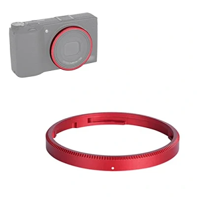 Afbeelding van JJC Metalen lensring voor Ricoh GR IIIx GR3x camera, vervanging GN 2 ringdop (rood)