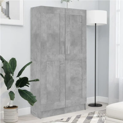 Afbeelding van Boekenkast 82,5x30,5x150 cm spaanplaat betongrijs