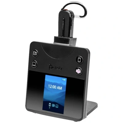 Afbeelding van HP Poly Savi 8445 MS Teams In Ear headset Computer DECT Mono Zwart Noise Cancelling