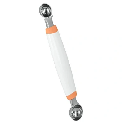 Afbeelding van Metaltex Meloenuitsteker Dekofood Rvs Wit/oranje/zilver