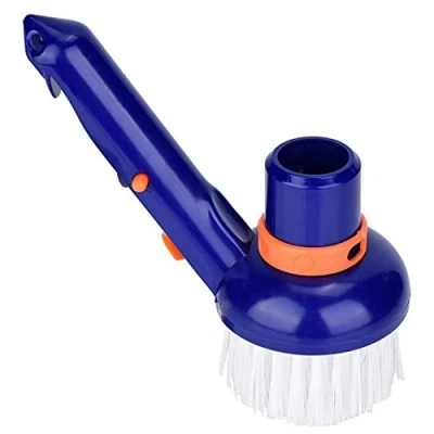 Afbeelding van Zwembad Vloerstofzuiger Reiniging Borstelkop Step Corner Pool Floor Vacuum Cleaner Borstel Stofzuiger Spa Whirlpool Reinigingsborstels met fijne borstelharen