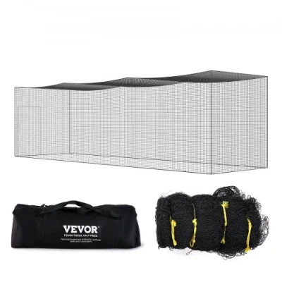 Image de VEVOR Cage Frappeur de Baseball 10,6 m, Filet d&#039;Entraînement Professionnel pour Softball, Lancer Portable avec Porte et Sac Transport, en PE Fermé Robuste Extérieur