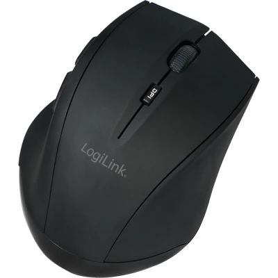 Afbeelding van LogiLink ID0032A Muis Bluetooth Laser Zwart 5 Toetsen 1600 dpi Geïntegreerd scrollwiel