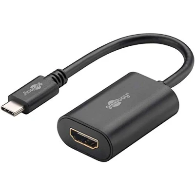 Image de Adaptateur usb, hdmi goobay 38532 [1x usb c™ mâle 1x femelle] 0.2 m noir
