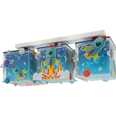 Afbeelding van Dalber Rocket plafondlamp 3 lamps voor kinderen