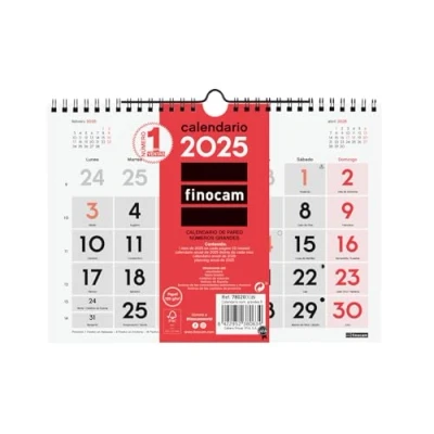 Afbeelding van Muurkalender Finocam Papier 2025 21 x 15 cm