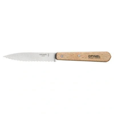 Image de Opinel Couteau dentelé N113 Naturel 10 cm