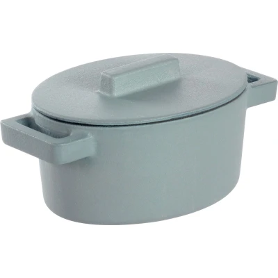 Afbeelding van Braadpan Grijs 13 cm x 10 incl deksel Sambonet