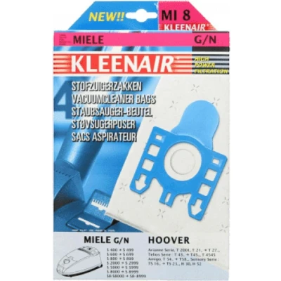 Afbeelding van Kleenair Stofzuigerzakken Miele HPF MI8 G/N 4 stuks + 1 Filter
