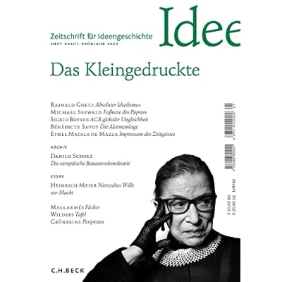 Afbeelding van Zeitschrift für Ideengeschichte Heft XVII/1 Frühjahr 2023