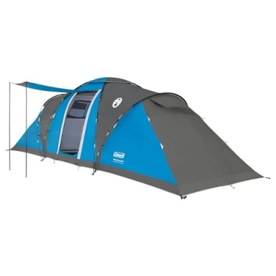 Afbeelding van Coleman Spruce Falls 6 familietent persoons tent waterdicht en lichtgewicht blauw/zwart