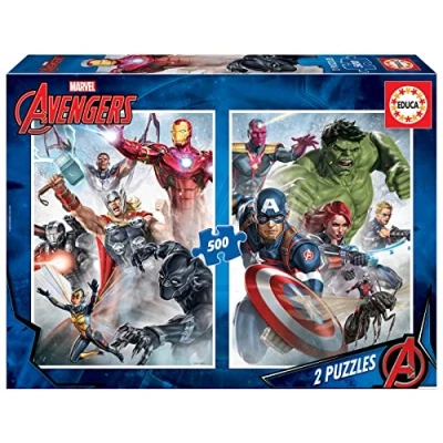 Afbeelding van Marvel Mania 2 x 500 stukjes puzzel