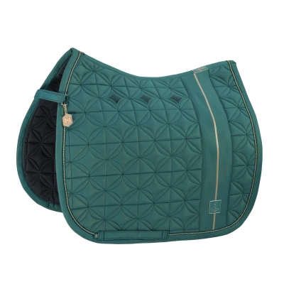 Image de Eskadron Tapis de Selle Heritage Big Square Glam Dressage Vintage Green