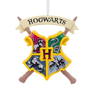 Afbeelding van Hallmark Harry Potter kerstdecoratie met Hogwarts wapen